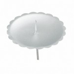 Adventskranz-Kerzenhalter 7cm silber matt 4er