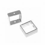 Alu-Quadrat 20x20mm silber