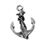 Anhänger Anker 26mm Seil silber