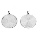 Anhänger für Cabochon 30mm silber