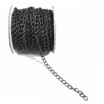 Ankerkette 6mm in altsilber geschwärzt 1m