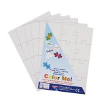 Blanko Puzzle A6 9tlg weiß