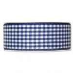 Karoband 40mm dunkelblau (1m)