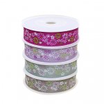 Dekoband 25mm Blümchen 1m