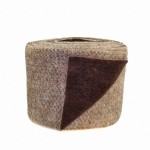 Filzband 15cm zweifarbig braun-rostbraun