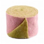 Filzband 15cm zweifarbig rosa-oliv