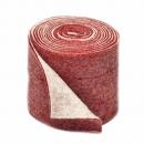 Filzband 15cm zweifarbig dunkelrot-weiß