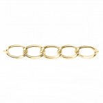 Gliederkette 15mm in gold 1m