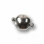 Kugel-Magnetverschluss 12mm silber
