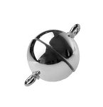 Kugel-Magnetverschluss 12mm silber glänzend