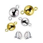 Kugel-Magnetverschluss 6-8mm silber oder gold