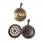 Medaillon 25mm gold Muster