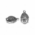 Anhänger Buddhakopf 24mm silber