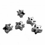 Metallperle Stern 8mm silber