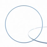 Drahtring 25cm hellblau