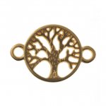 Metallverbinder Lebensbaum 23mm gold