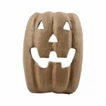 Papp-Art Maske 21cm Kürbis