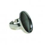 Ringschiene 18x25mm silber