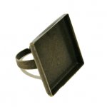 Ringschiene 25x25mm bronze