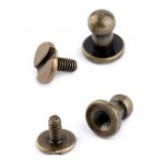 Verschluss Sattelniete Ø4mm bronze