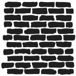 Schablone 30x30cm Backsteinmauer