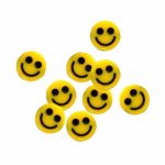 Smileyperle 7mm gelb für Buchstabenperlen