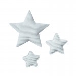 Stoffsterne 3,6-11cm hellblau