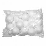 100 Styropor-Kugeln Zum Basteln - 2,5cm Massive Schaumstoffbälle Für Dekoration