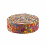 Filzband 7,5cm HAPPY bunt 1m